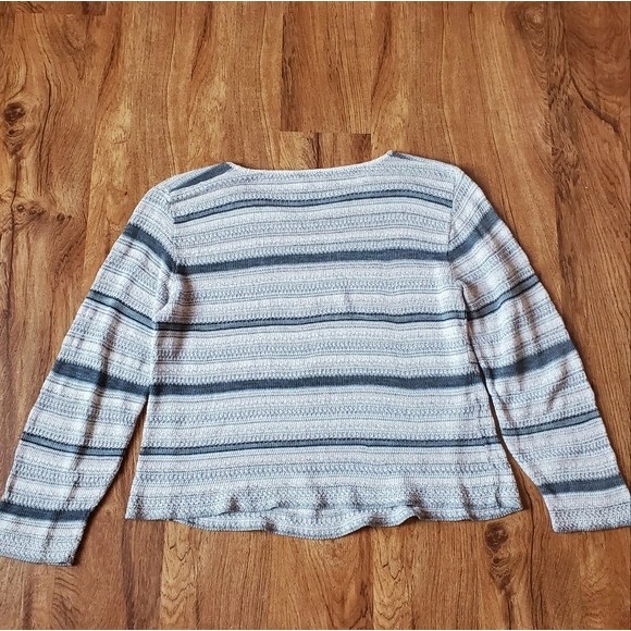 Spunky Vintage Gray Striped Sweater - Picture 5 of 12